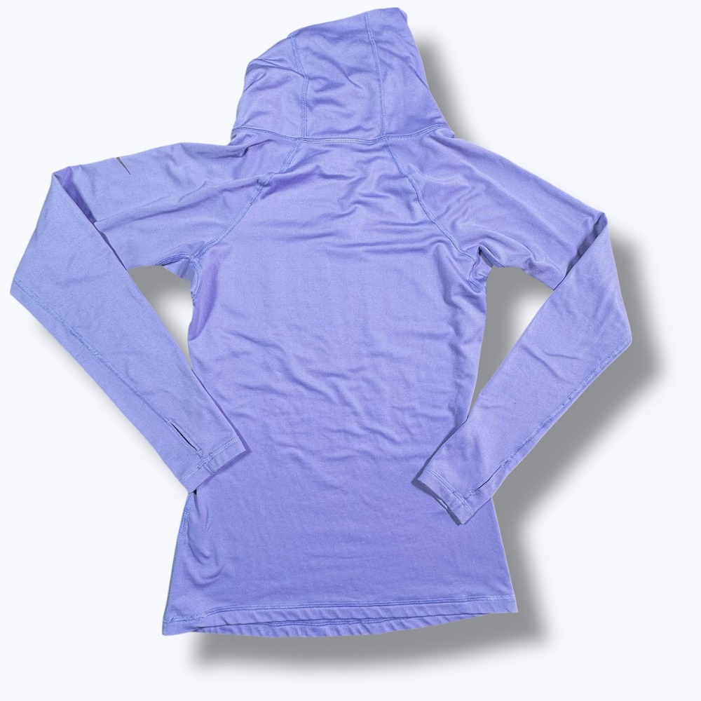 Nike Pro Dri-Fit Funnel Neck Hoodie Purple Womens S Athleisure Gorpcore Sporty - Picture 11 of 11